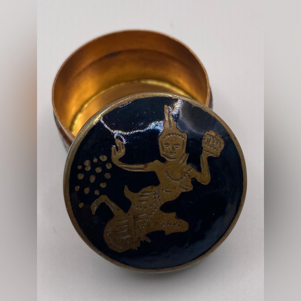 Siam Goddess Trinket Box Pill Box 38$